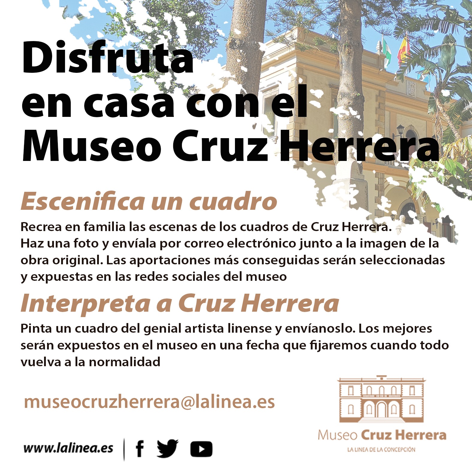 Cartel Cruz Herrera confinamiento