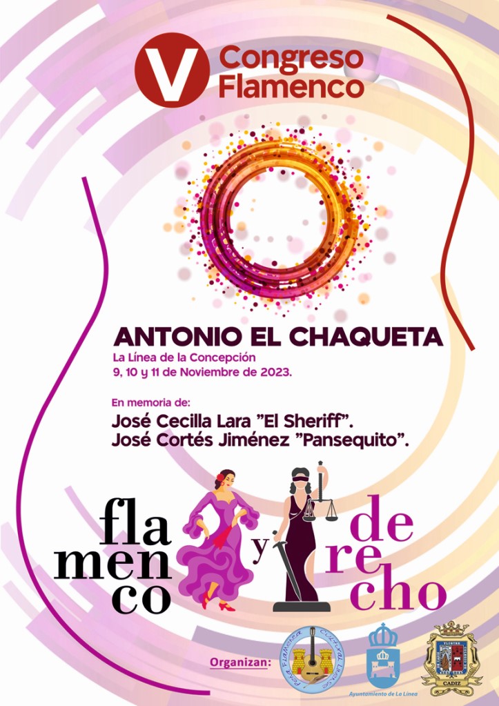 1. Cartel V Congreso Flamenco Antonio El Chaqueta