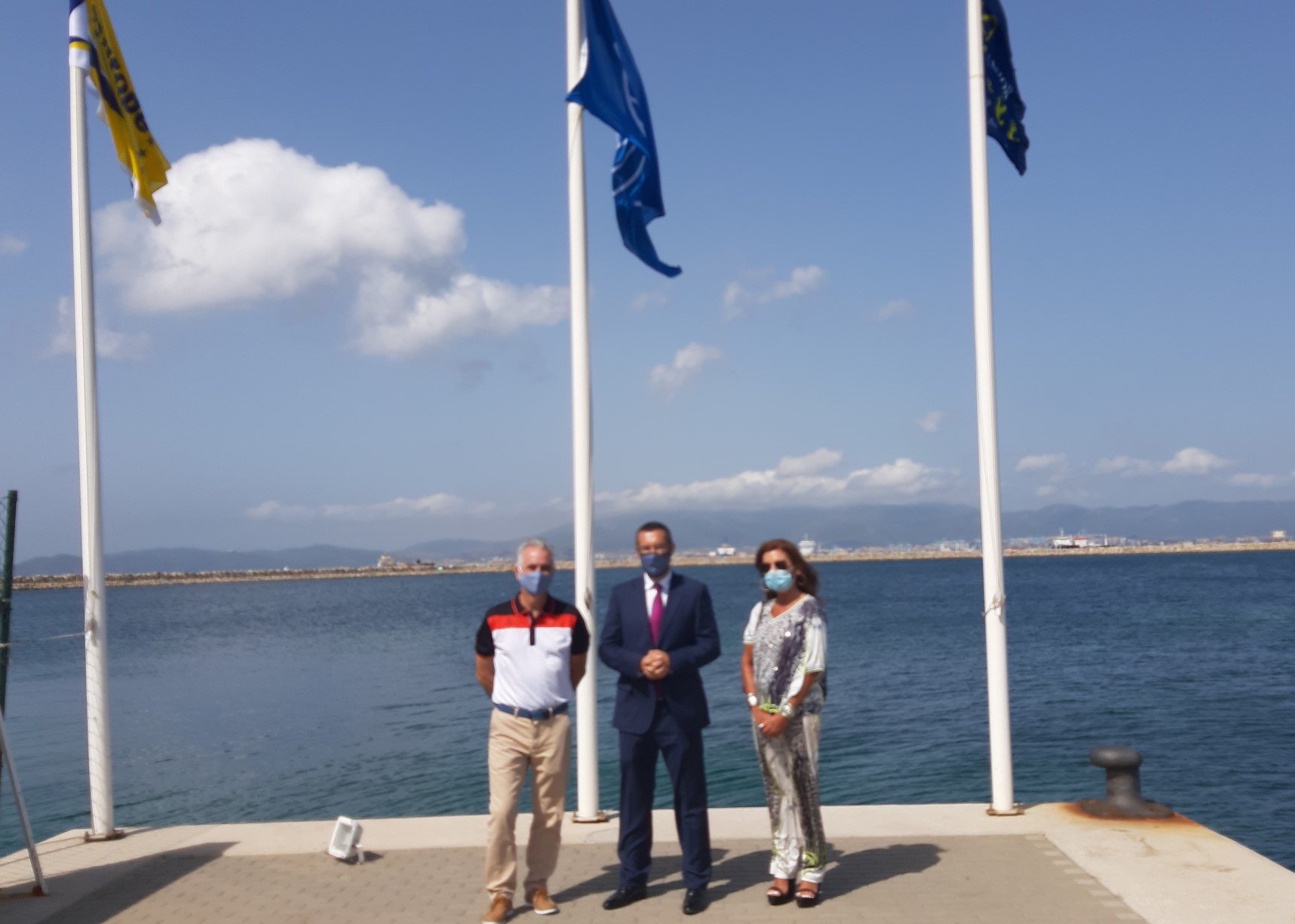 Bandera azul puerto Marina Alcaidesa