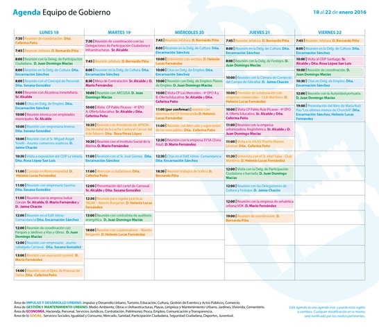 Semana 18 al 22 Enero