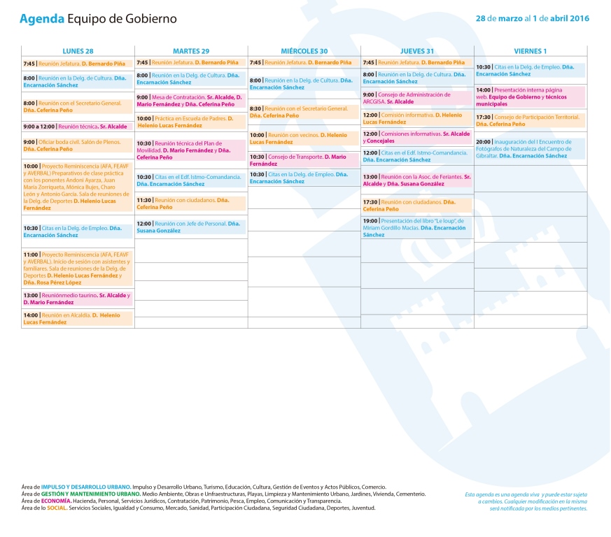 Agenda 28M 1A 2016