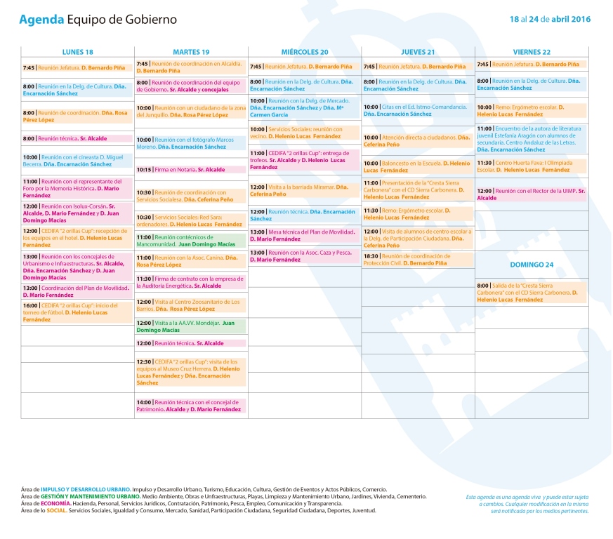 Semana 18 al 24 de abril