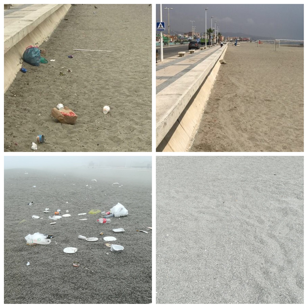 Playa antes y despues