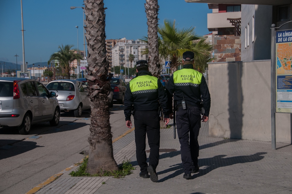 Policia local a pie