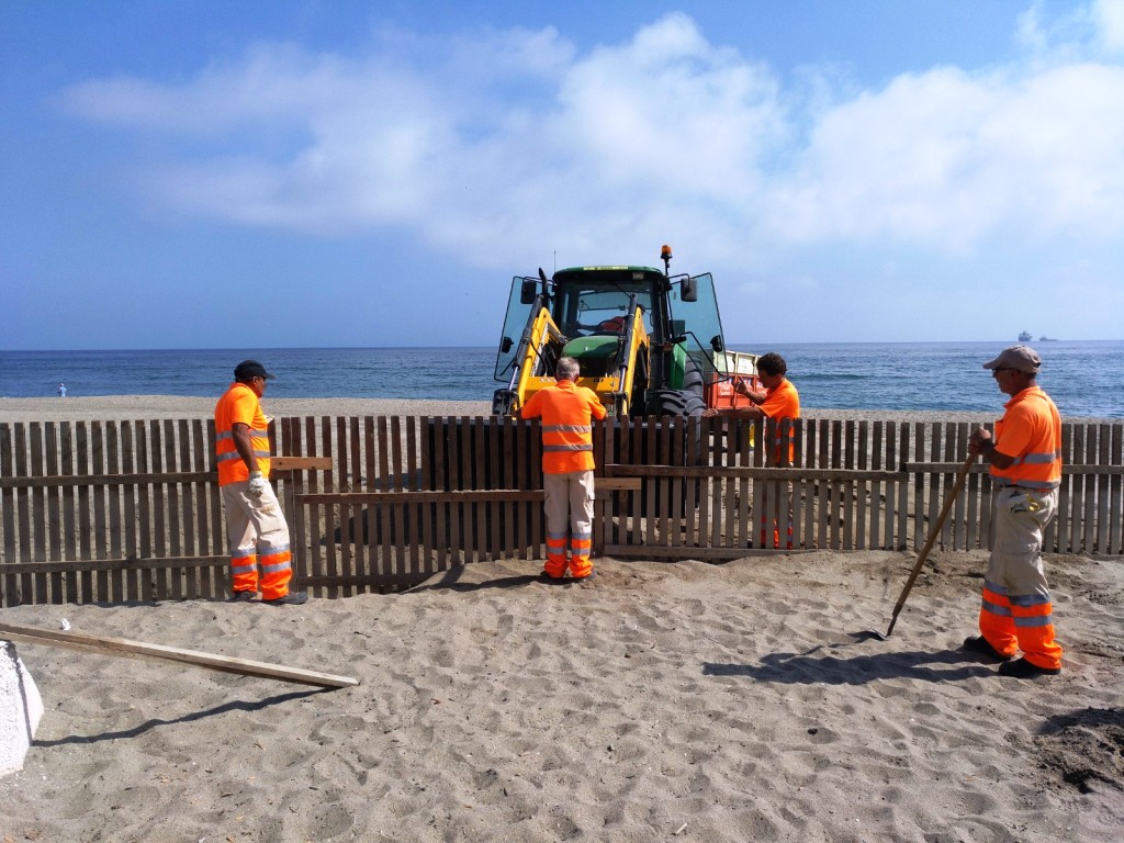 Trabajos playa