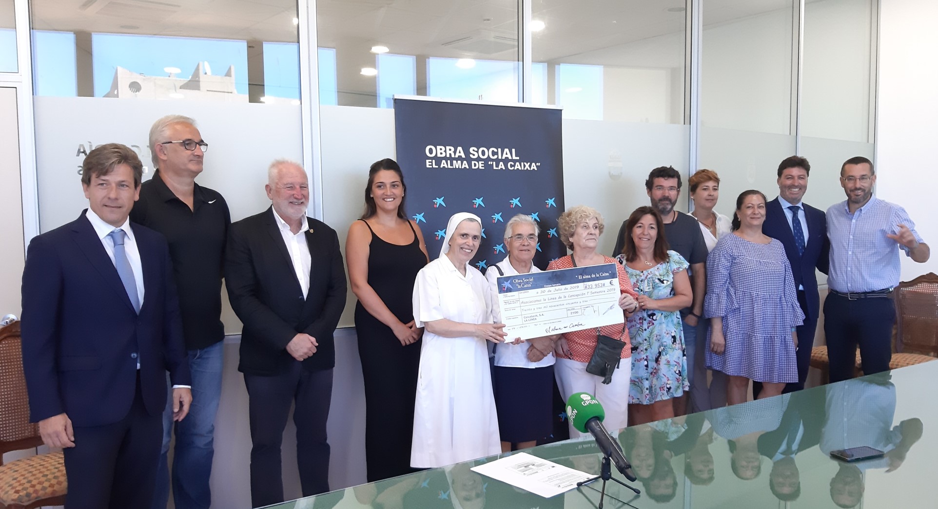 Entrega donación La Caixa a entidades