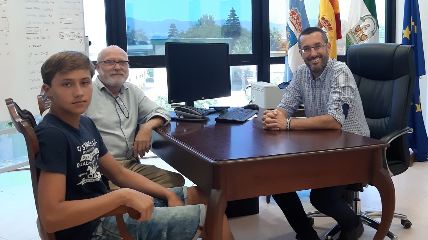 Alcalde con Manuel Perpen Infante