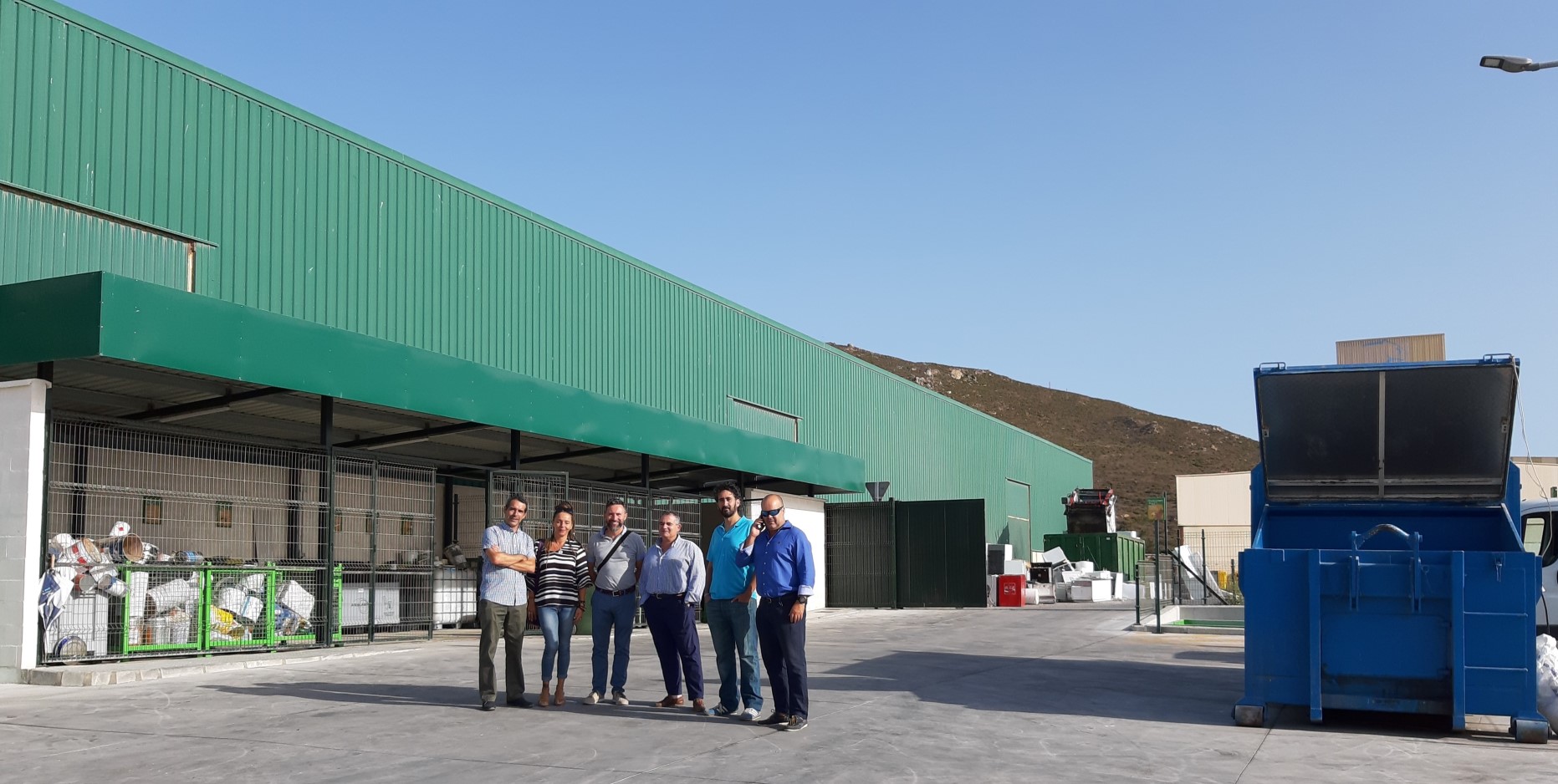 Visita Abellan y Ñeco al Punto Limpio