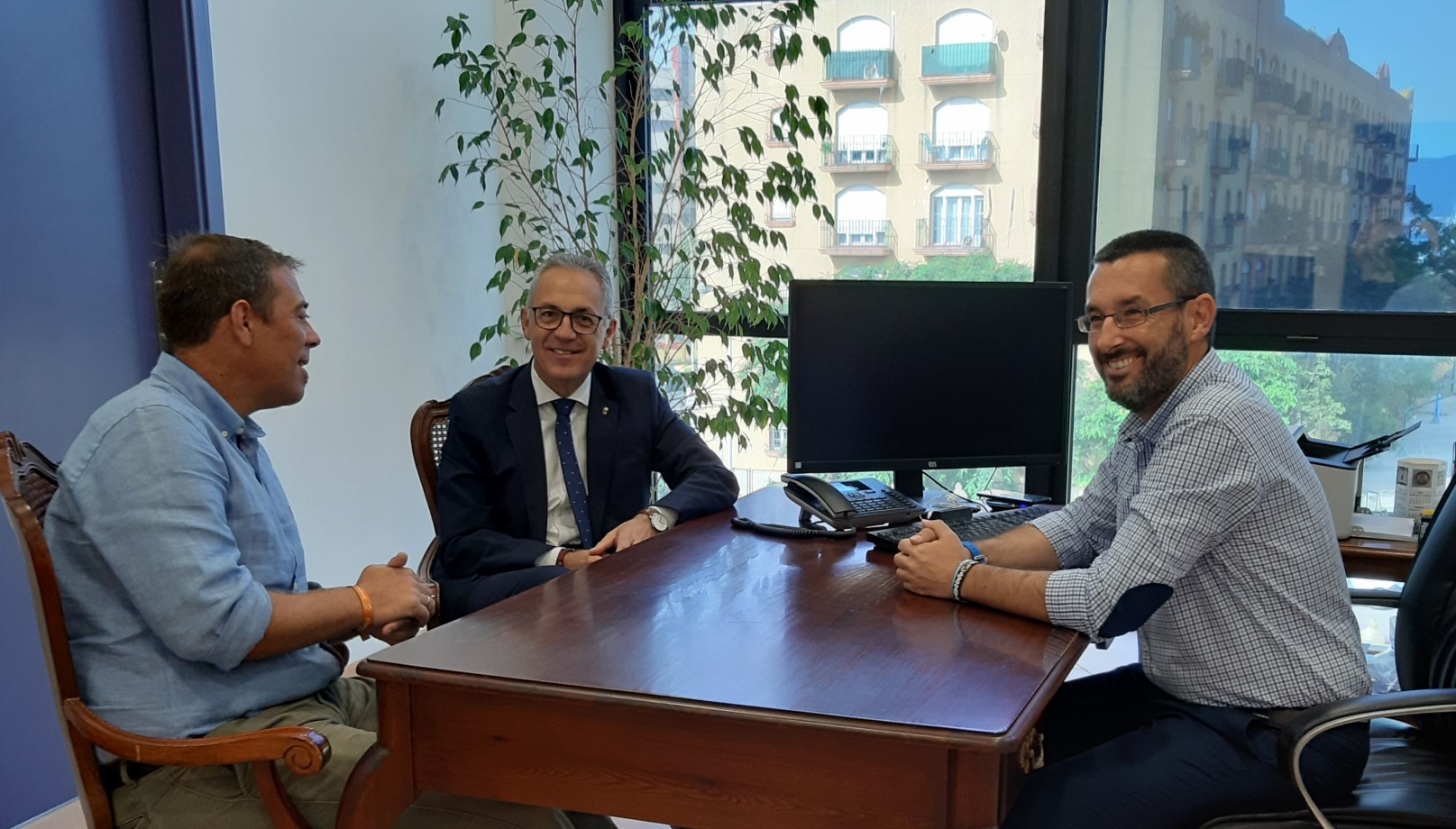 Visita Juan Lozano pte mancomunidad