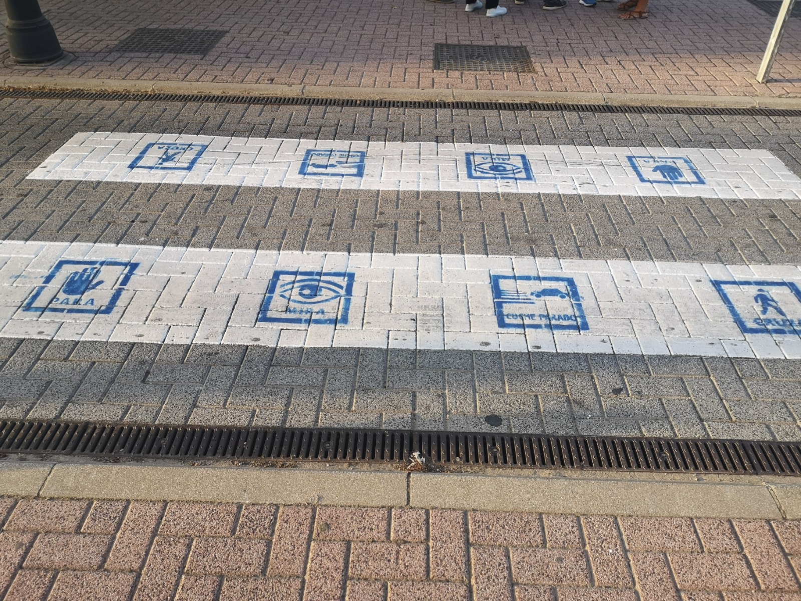 Pictogramas pasos de cebra