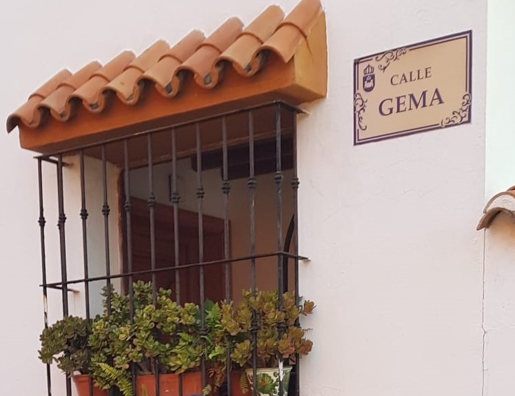 Placa calle Gema